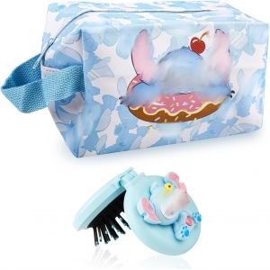 de ToiletteImperm&eacute;able Toilette Enfantde Toilette Dessin Anim&eacute; FillePliable Sac de Maquillage de Voyage Pochette Maquillage avec Porte-cl&eacute;s Porte Monnaie - Neuf