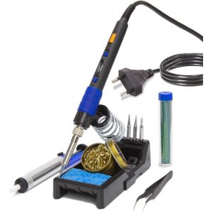 LETNERNY-928D-Iii Fer À Souder Set Avec Fonction De Stabilisation De La Température Et Affichage Led 3 Pannes À Souder 15G 1.0Mm De Soudure Pompe À Dessouder Pour Le Soudage Et Le Dessoudage(Eu Plug) - Neuf