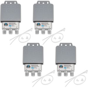 DiseqC Commutateur avec bo&icirc;tier de protection contre les intemp&eacute;ries Full HDTV 3D 4K UHD.[B32] - Neuf