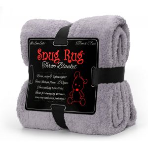 TIANYI-Gris Lilas Plaid Canape Couverture Polaire Véritable Tapis Douillet Couverture de Luxe à Chaud à Jet Polaire Sherpa 127 x 178 cm - Neuf