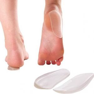 Paires De Semelles Int&eacute;rieures En Silicone &Agrave; Talon Compens&eacute; M&eacute;dial Et Lat&eacute;ral - Neuf