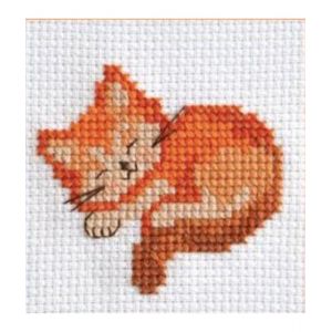 Mon 1er Kit Point De Croix - Chat Endormi - Anchor - Neuf