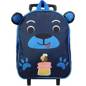 KALSC-Sac À Dos À Roulettes 31 Cm Maternelle Kids Bleu Ours - Neuf