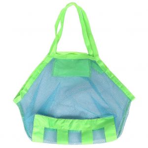 Grand Jouet De Plage De Stockage De Sac En Filet R&eacute;sistant, L&eacute;ger Fourre-Tout Pour Les Enfants, R&eacute;sistant &Agrave; L'eau, Facile &Agrave; Nettoyer, 28""X20"" Taille De - Neuf