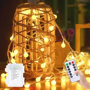 KAL-Guirlandes Lumineuses Exterieure Sapin De Noel 6M 40 Led Guirlande Lumineuse Chambre Pile Intérieur Fenêtre Pour Mariage Soirée Maison Jardi - Neuf