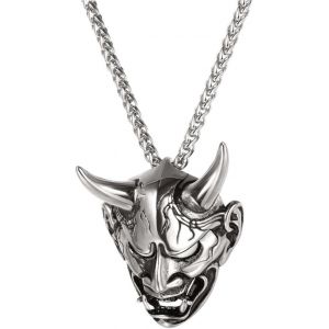 Eryi-Collier/Bracelet Homme Acier/Plaqué Or/Argent 925 Pendentif Tête De Mort Crâne Gotique Avec Chaîne En Métal/Corde Bijoux Punk Style Pour Femme Garçon - Personnalisable - Neuf