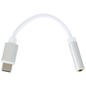 Adaptateur USB Type C vers prise casque 3,5 mm Convertisseur audio portable C&acirc;ble Cordon - Neuf