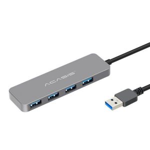 Hub r&eacute;partiteur USB 3.0 avec interrupteur marche/arr&ecirc;t - 4 ports, 5 Gbit/s pour MacBook, ordinateur portable et PC - Neuf