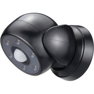 Projecteur &Agrave; Led Avec D&eacute;tecteur De Mouvement Ext&eacute;rieur Int&eacute;rieur Sans Fil &Eacute;tanche &Agrave; L'eau Batterie Ext&eacute;rieure Projecteur Lumi&egrave;re Murale Lumi&egrave;re De S&eacute;curit&eacute; Pour Jardin Porte Couloir-Noir - Neuf