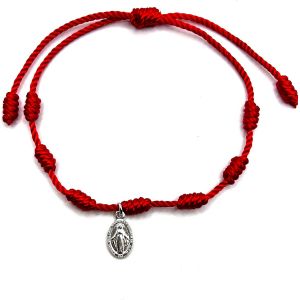 Eryi-Bracelet 7 N?uds En Argent Sterling, Diámetro De 1 Cm, Argent - Neuf