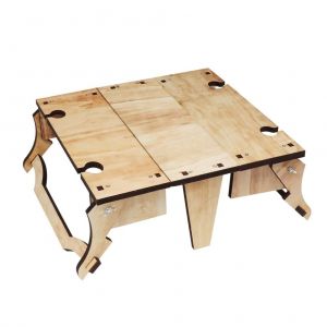 Table De Pique-Nique Pliante En Bois, Portable, Pliable, Ideale Pour La Pelouse, La Plage, L'interieur, L'exterieur, Le Jardin Ou Les Voyages. - Neuf