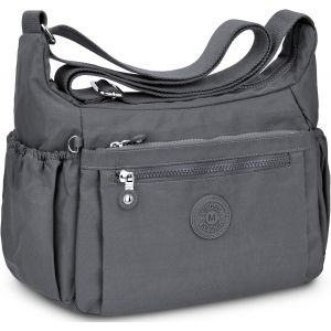 Senior-Sac Bandouli&egrave;re Femme Grand, Sac &Agrave; Main Bandouli&egrave;re Nylon Imperm&eacute;able Avec Bandouli&egrave;re R&eacute;glable Multi Poches Sacoche &Agrave; Bandouli&egrave;re Femme Pour Voyages U Quotidien Travail[L28] - Neuf