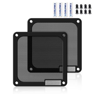 Yimata Eco Pc Filtre Poussière 120mm Magnétique Filtre Ventilateur En Maille Grille De Protection Pour Boîtier D'ordinateur Dissipateur Refroidisseur (Pvc V4.0, 120 X 120 Mm, 2 Pièces, Noir).[S363] - Neuf