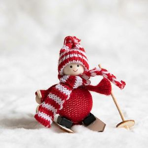 No&euml;l En Feutre De Laine De Gar&ccedil;on De Fille Ange Le Vieil Homme Poup&eacute;e Petit Pendentif Arbre De No&euml;l Guirlande De Feutre De Laine Pendentif Accessoires N &deg; 5 1 Pack - Neuf