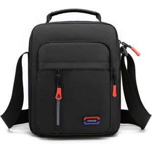 KALANKA-Sacs Bandoulie¿re Homme Sacoche Petits Sac à Bandoulière Crossbody Bag Shoulder Pochettes Sacs à Main Voyage Cartable Besace pour Loisirs Vacances Excursion Randonnée (Noir Sacs Bandoulière H - Neuf