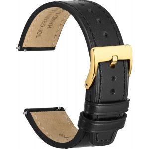 Kal-Elite Bracelet Montre, Cuir De Grain Sup&eacute;rieur, Lib&eacute;ration Rapide, Largeur De Bande 18mm 20mm 22mm - Neuf