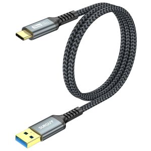 Usb C Cable, 0.6 M 10gbps Usb To Usb C, Usb C Cable Fast Charge For Iphone 16/15 Pro Max, Galaxy S24, Google Pixel, Android Auto, Huawei P40/P30, Macbook Pro - Neuf