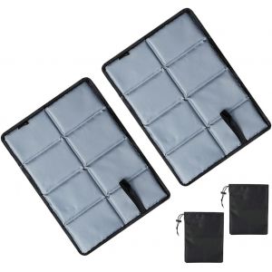 Lot De 2 Tapis De Si&egrave;ge Pliables, Tapis En Mousse Imperm&eacute;able Et Pliable, Tapis De Camping Pliable En Mousse, Tapis De Sol De Camping Pliable, Coussin Pliable D'ext&eacute;rieur - Neuf