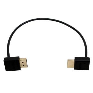 KALANKA-Câble HDMI 8K 30p 4K 60p UHD pour ATOMOS Shinobi Portkeys BM5 FEELWORLD Blackmagic Video Assist 4K Moniteur Sony FX9 Canon EVA-1 Caméra Type A HDMI 2.1 Forme L 30 cm - Neuf