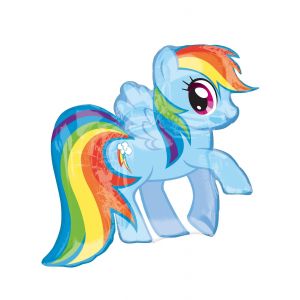Ballon Aluminium My Little Pony Rainbow Dash 71 X 68 Cm - Neuf
