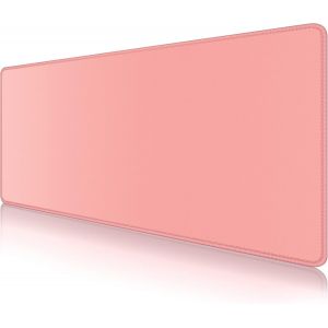 Grand tapis de souris de jeu étendu avec bords cousus, tapis de bureau pleine taille avec base antidérapante, grand tapis de clavier d'ordinateur pour ordinateur portable, bureau, 60 x 30 cm - Neuf