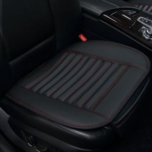 Pack De 2 Voiture Coussins De Siège, Perméable À L'air À L'intérieur Des Voitures Coussin Tapis Pour Chaise De Bureau Avec Simili Cuir - Neuf