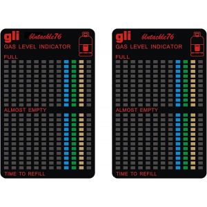 PATB-Lot de 2 Indicateurs de Niveau de Gaz Magnétiques pour Bouteilles Propane, Réchaud, Maison, Camping-Car, Barbecue et Jardin - Neuf