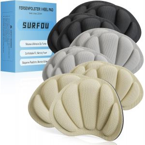 Kalanka-Coussinet Talon Chaussure Trop Grande, Semelle Autocollante Antid&eacute;rapante, Memory Foam Talonnette, Prot&egrave;ge Confortables Contre Frottement Et Ampoules, 6 Paires - Neuf