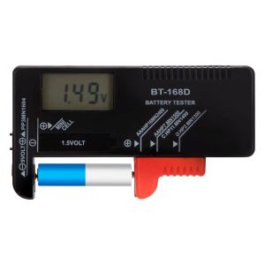 Testeur de Piles Testeur de Piles Num&eacute;rique Universel pour AA AAA C D 9V Batteries &agrave; cl&eacute; &agrave; cl&eacute; 1.5V - Neuf