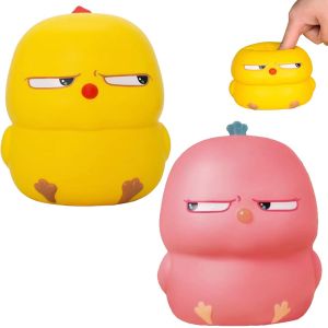 KAL-Jouet &Agrave; Presser Pour Poulet De Dessin Anim&eacute; 2 Pi&egrave;ces Jouet Anti-Stress Poulet Amusant Squeeze Kawaii Sensoriel Jouet Squishy Poulet Jouet &Agrave; Presser Squeeze Poussin &Agrave; Rebond Lente Pour Enfants Adu - Neuf