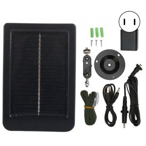 Panneau solaire pour camera de chasse, etanche IP66, portable, petit panneau solaire pour la prise de vue en exterieur, prise americaine 100-240 V - Neuf