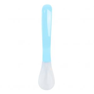 HJLIAN Cuillere a eau et a riz en silicone pour bebe, vaisselle pour enfants, cuillere a cafe, couverts (bleu ciel) - Neuf