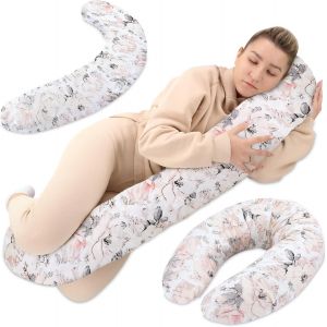Coussin De Grossesse Et Allaitement 190 Cm ¿ Coussin Maternité Et Corps Oreiller De Grossesse Soutien Pour Dormir Sur Le Côté Et Allaiter Parfait Pour Femme Enceinte Oreillers En Forme De C Oeko-Tex - Neuf