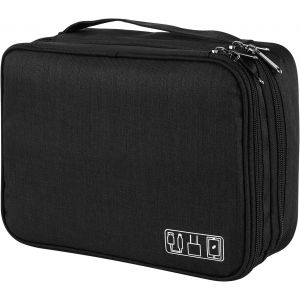 JEXNOVASHOP-Sac C&acirc;ble Multifonctionnel Sac de Voyage Universel &Eacute;lectronique Cable Management Cubes pour Tablette, Disque Dur Externe, Chargeur, Adaptateurs, Cartes M&eacute;moire, C&acirc;bles USB - Neuf