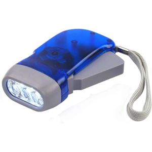 Torche De Presse Manuelle - Articles De Jardinage- Lampe De Poche Dynamo à 3 LED Pour Le Camping, Le Hicking, L'Automne Et Le Survivalisme- Aucune Batterie Requise, Écologique Et Rechargeable. - Neuf