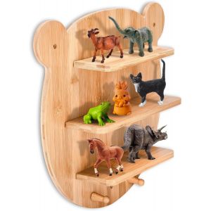 CAUC-Little Moonshine &Eacute;tag&egrave;re murale pour chambre d'enfant - &Eacute;tag&egrave;re en bois - &Eacute;tag&egrave;re &agrave; jouets - &Eacute;tag&egrave;re d&eacute;corative et durable avec compartiments s&ucirc;rs et pratiques pour jouets - &Eacute;tag&egrave;re de - Neuf