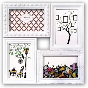 ZEP Galerie Photo Cordoba Galerie 4x10x15 Plastique Blanc - Neuf