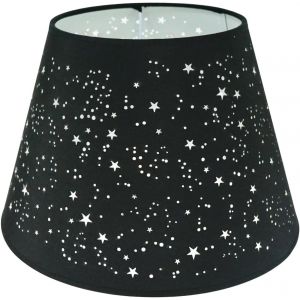 Nbgcm-? 30 Cm Lampe De Table Simple Abat-Jour Lampe De Chevet Abat-Jour Applique Murale ?Toiles Noires (Top) 18 X (Hauteur) 20 Cm (Bas) 30 Cm - Neuf