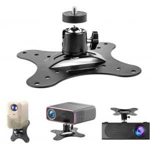 MEVRONISSHOP-Support Videoprojecteur, Support Projecteur, Support Mural Videoprojecteur R&eacute;glable &agrave; 360&deg;, Pied Projecteur Convient pour Les Home Cin&eacute;mas, Les Salles De Jeux Vid&eacute;o et Les Bureaux, M&eacute;tal - Neuf