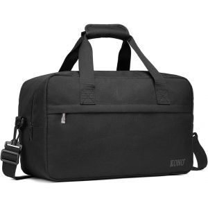 RFCBC-Sac de Voyage 55x35x25cm Pliable Sac Cabine à Main Léger pour Ryanair avec Bandoulière 48 litres, Noir - Neuf