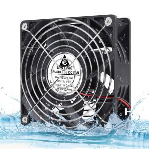 BUBY-Ventilateur De Refroidissement Ip67 120 Mm X 38 Mm Haute Performance 12 V À Double Roulement À Billes Pour Pc - Neuf