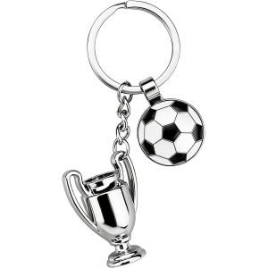 KALANKA-Porte-cl&eacute;s football, breloques pour sac &agrave; dos, porte-cl&eacute;s personnalis&eacute;s, petits cadeaux, cadeaux d'anniversaire, cadeaux de f&ecirc;tes - Neuf