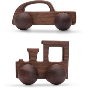 Hochets En Bois Pour Poussette, Ensemble De Jeu, Hochets En Bois Pour Bébé, Jouets Amusants, 2 Pièces - Neuf