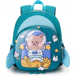 Sac à Dos Enfant Sac a Dos Maternelle Cartables Scolaires Maternelle Préscolaire Tout-Petits Sac à Dos Sacs d'école Filles Garçons Sacs Scolaires avec Sangle Anti-Perte Vert - Neuf
