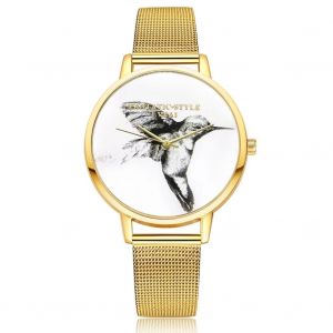 Lvpai Femmes Quartz Animal Pattern Montre Ronde Analogique Cadeau Bijoux Montre-Bracelet (Or) - Neuf
