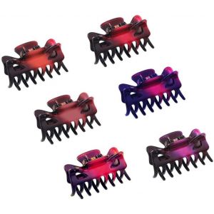 Asas-Pinces À Cheveux,6 Pièces Pinces À Cheveux Griffe En Plastique Femmes Griffe De Cheveux Épingle À Cheveux,4 × 2,4cm,Matériau En Résine ¿Couleur Aléatoire¿ - Neuf