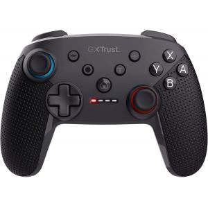 Trust Gxt 1246 Muta Manette Switch Sans Fil Avec Bluetooth, Double Vibration, Capteur De Mouvement, Bouton Turbo Et Capture D'écran, 15h De Jeu, Pour Nintendo Switch, Lite, Oled, Noir - Neuf