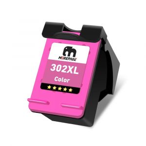 Cartouche d'encre Morepage 302xl HP 302 XL pour imprimante HP Deskjet 2130 ENVY 4520 Officejet 4650 Deskjet 3630 1pcs Color - Neuf