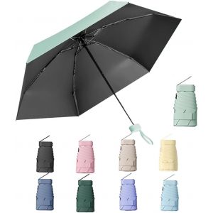 Mini Parapluie De Voyage, Petit Parapluie Uv, Parapluie De Poche, Parapluie Pliable, Parapluie De Poche Portable, Parasol Portable (Appartement) - Neuf