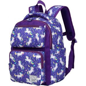 Cartable Fille Maternelle,Léger Mignon Sac à Dos Enfant 2-4 Ans Résistant à l'Eau 7L Petit Sac a Dos Bébé Filles pour Garderie Primaire avec Sangle de Poitrine,Licorne - Neuf